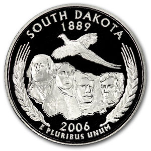 Buy 2006-S South Dakota State Quarter Gem Proof