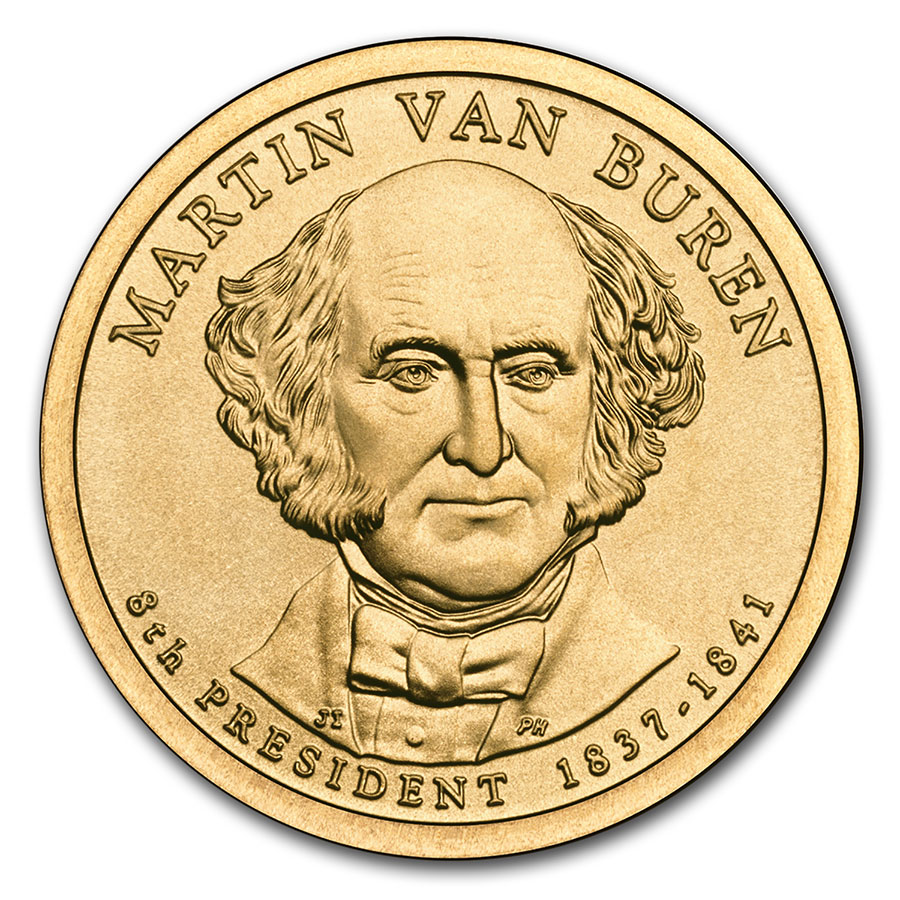 Buy 2008-P Martin Van Buren Presidential Dollar BU - Click Image to Close