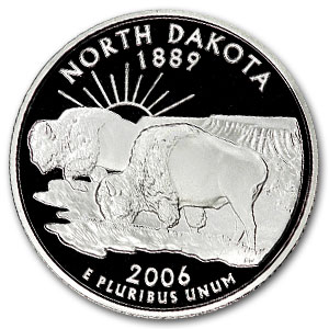 Buy 2006-S North Dakota State Quarter Gem Proof (Silver)