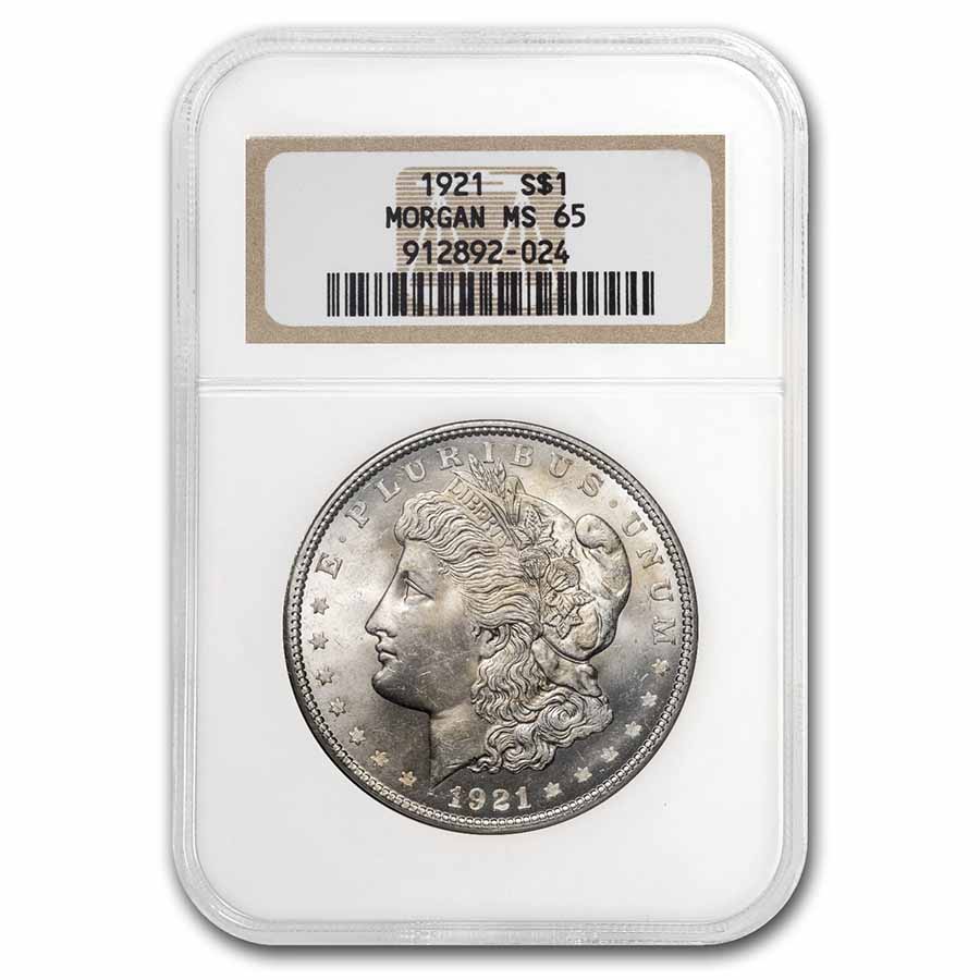 Buy 1921 Morgan Dollar MS-65 NGC