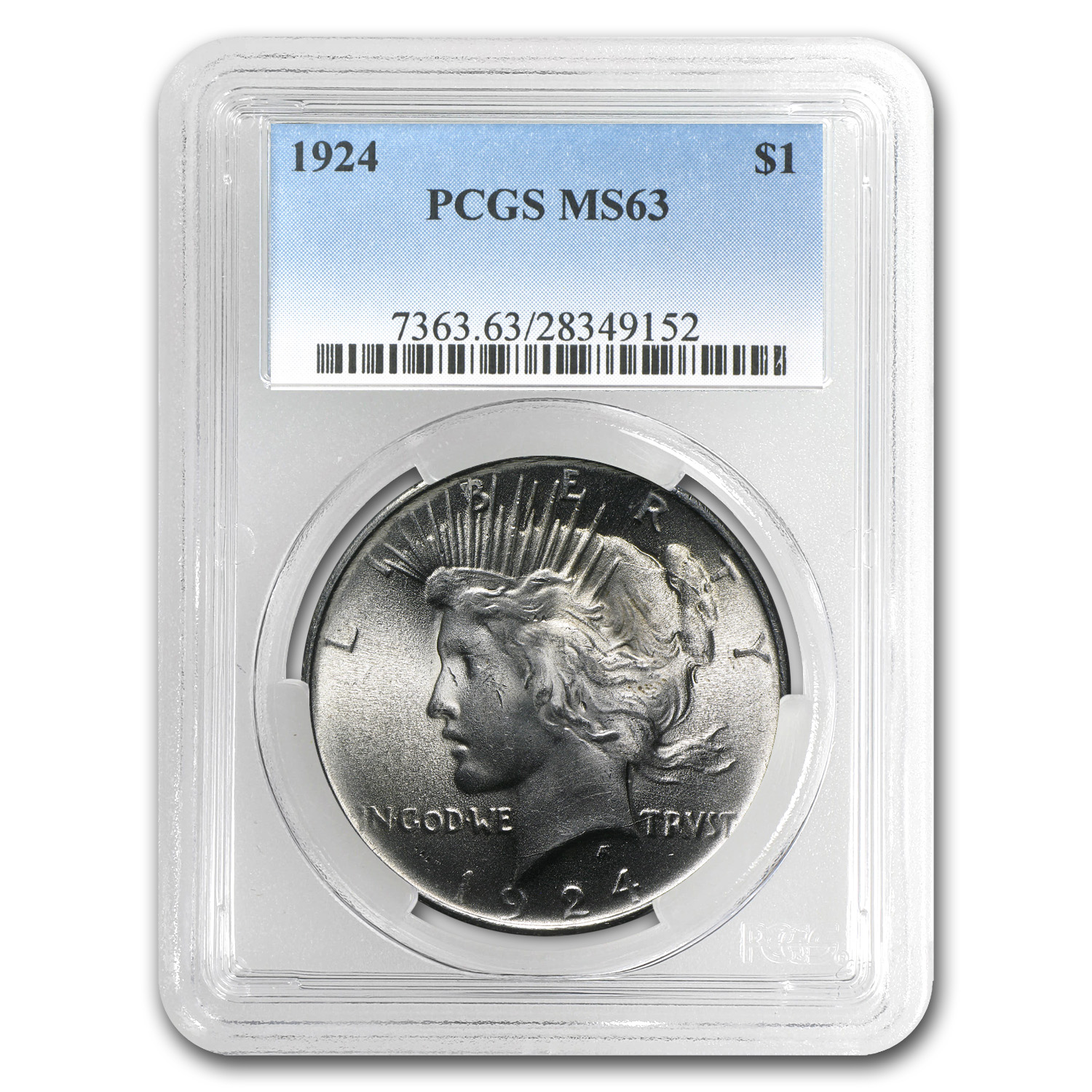 Buy 1924 Peace Dollar MS-63 PCGS