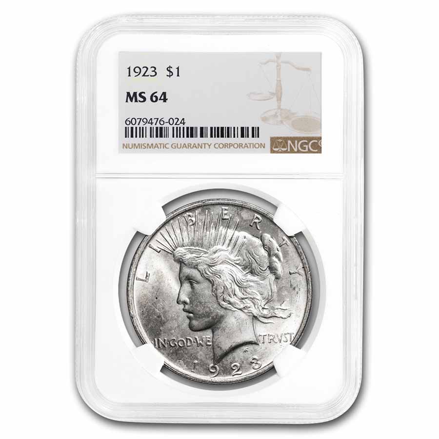 Buy 1923 Peace Dollar MS-64 NGC - Click Image to Close