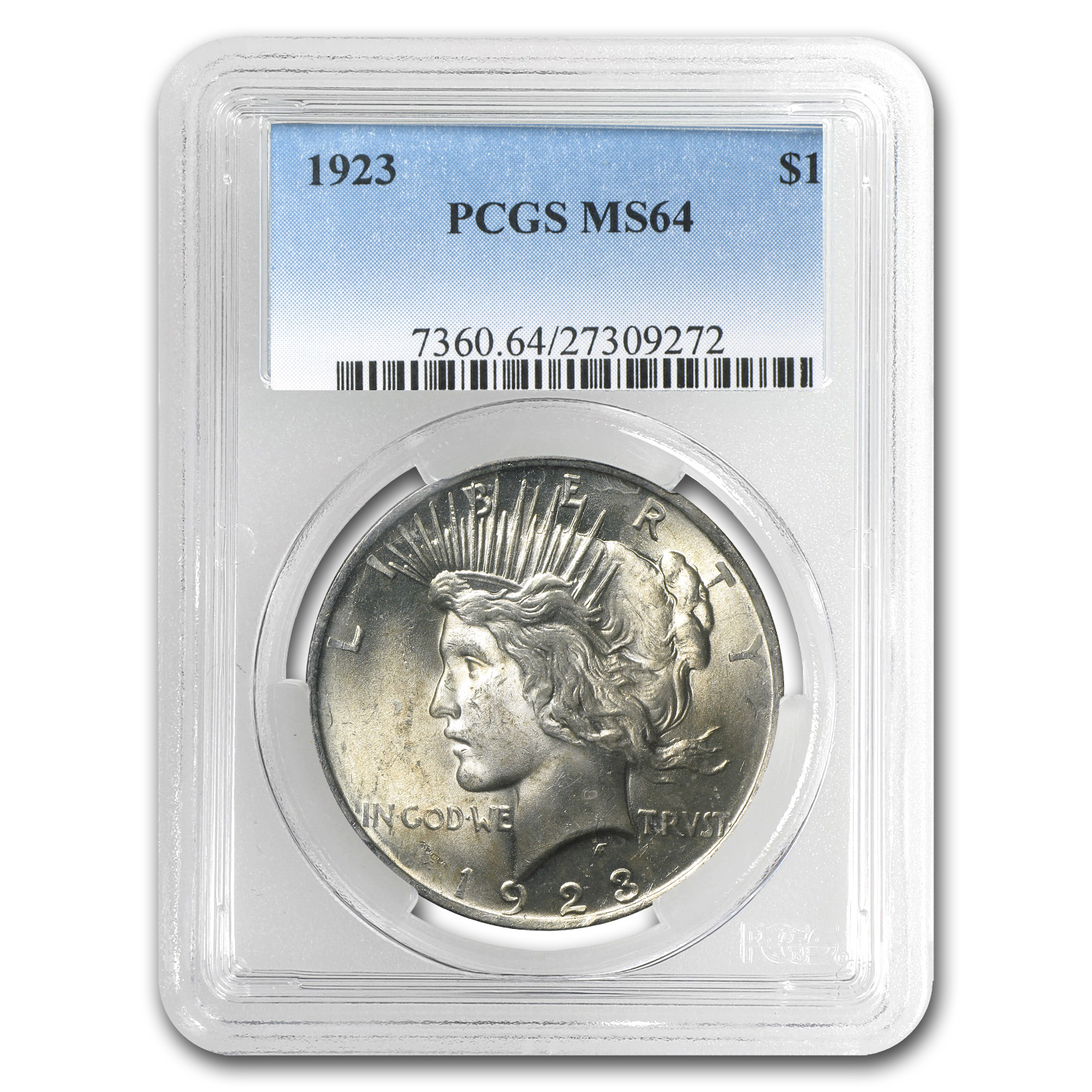 Buy MS-64 PCGS Guaranteed 1923 Peace Dollar