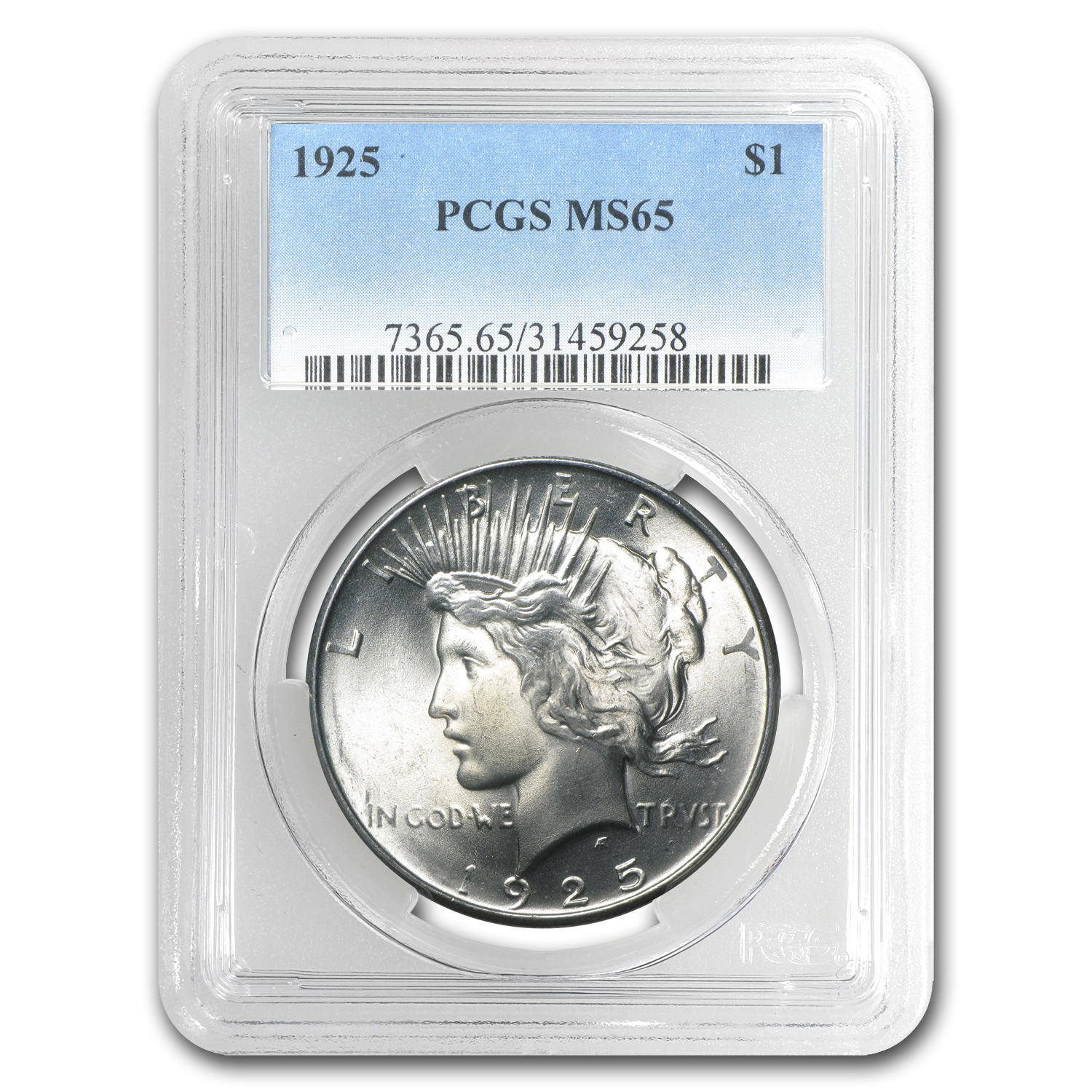 Buy 1925 Peace Dollar MS-65 PCGS