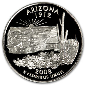 Buy 2008-S Arizona State Quarter Gem Proof