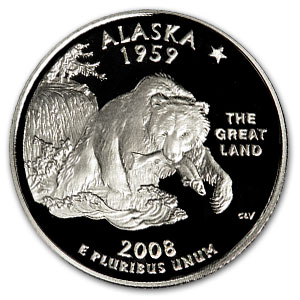 Buy 2008-S Alaska State Quarter Gem Proof - Click Image to Close