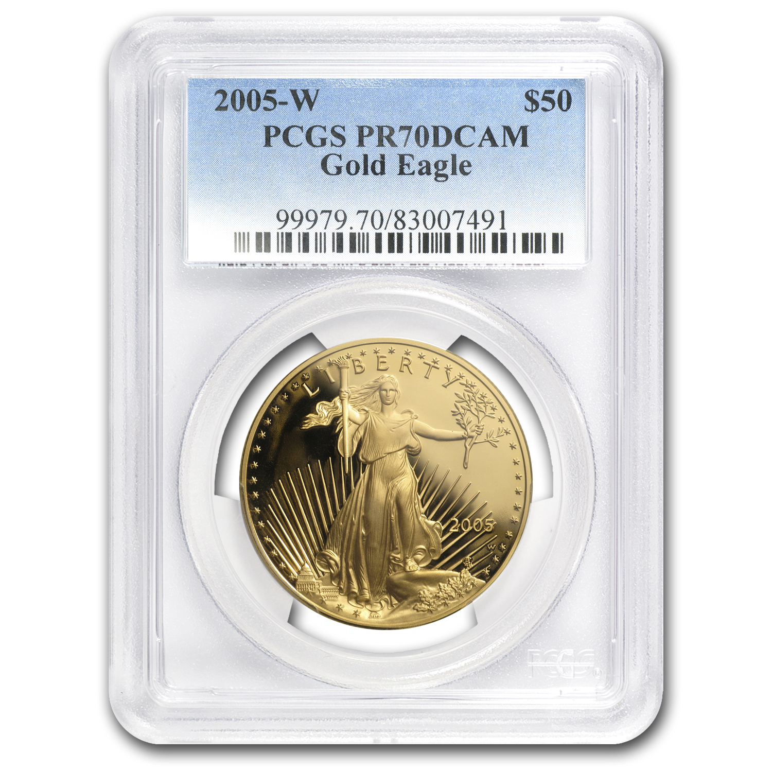 Buy 2005-W 1 oz Proof American Gold Eagle PR-70 PCGS