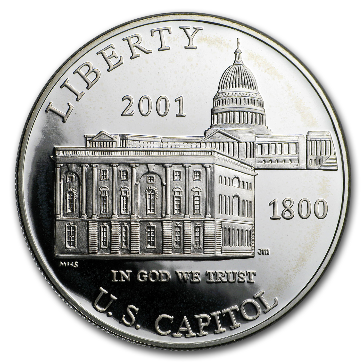 Buy 2001-P Capitol Visitor Center $1 Silver Commem Prf (Capsule Only)