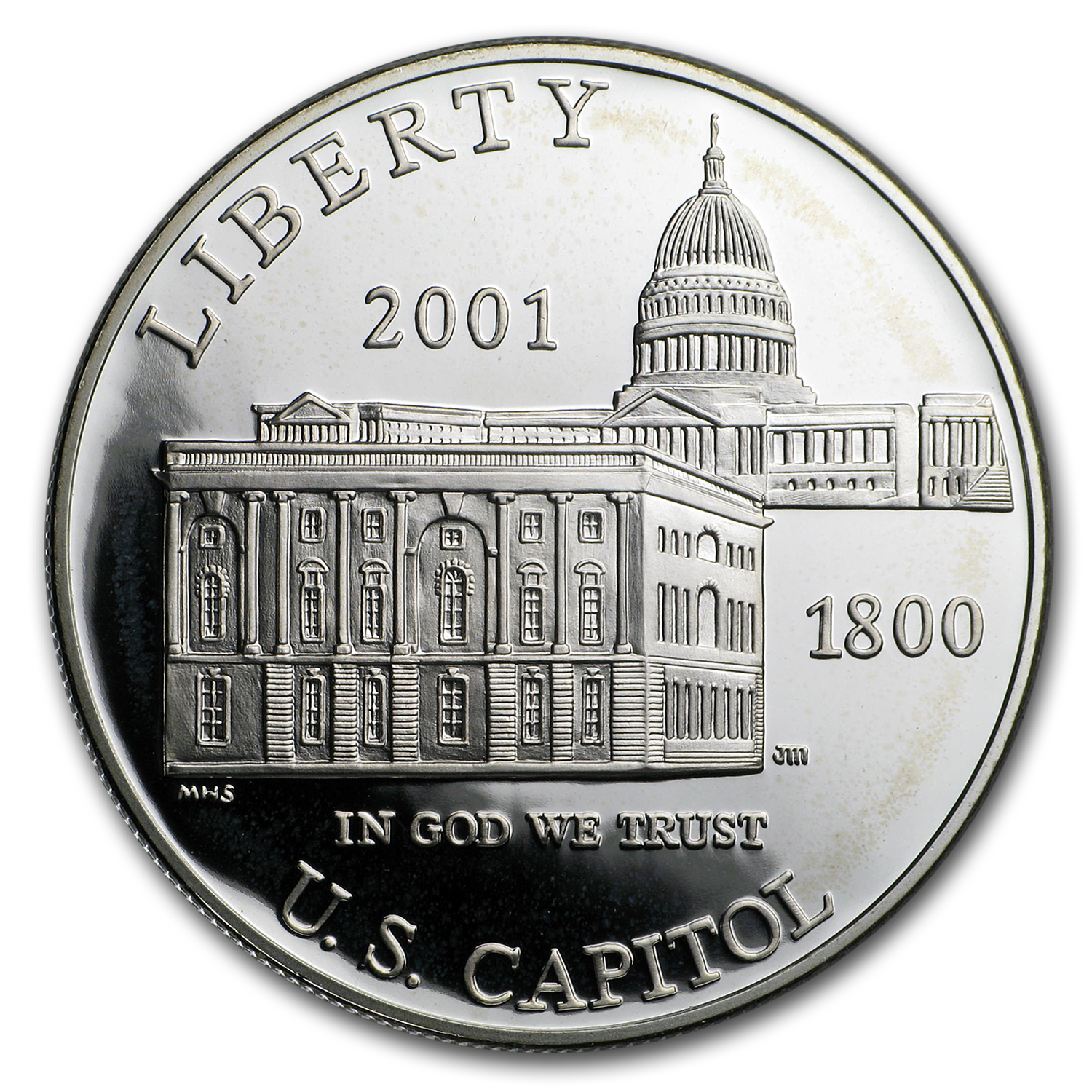 Buy 2001-P Capitol Visitor Center $1 Silver Commem Prf (Capsule Only)