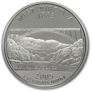 Buy 2005-S West Virginia State Quarter Gem Proof (Silver)