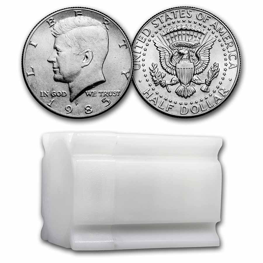 Buy 1985-P Kennedy Half Dollar 20-Coin Roll BU