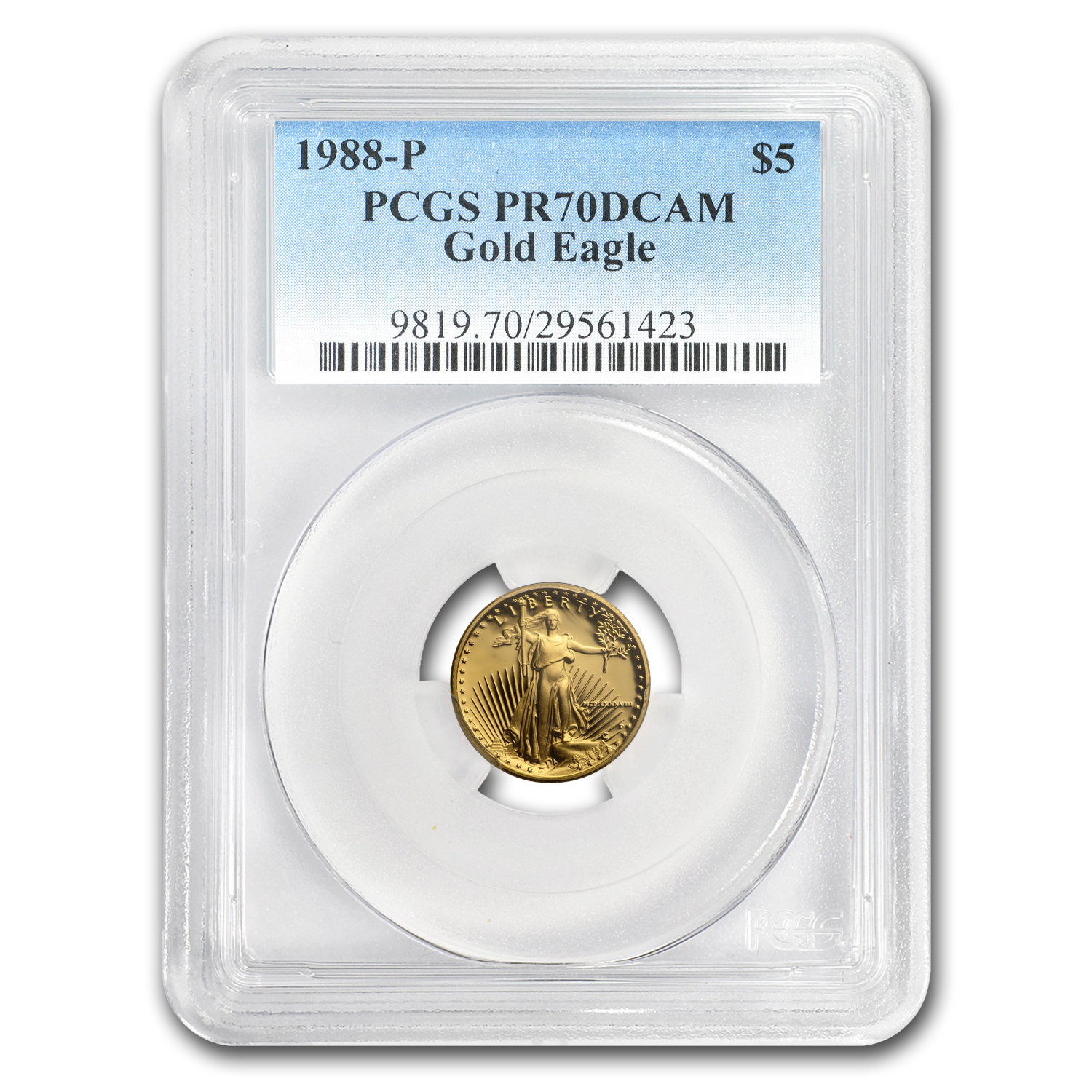 Buy 1988-P 1/10 oz Proof American Gold Eagle PR-70 PCGS