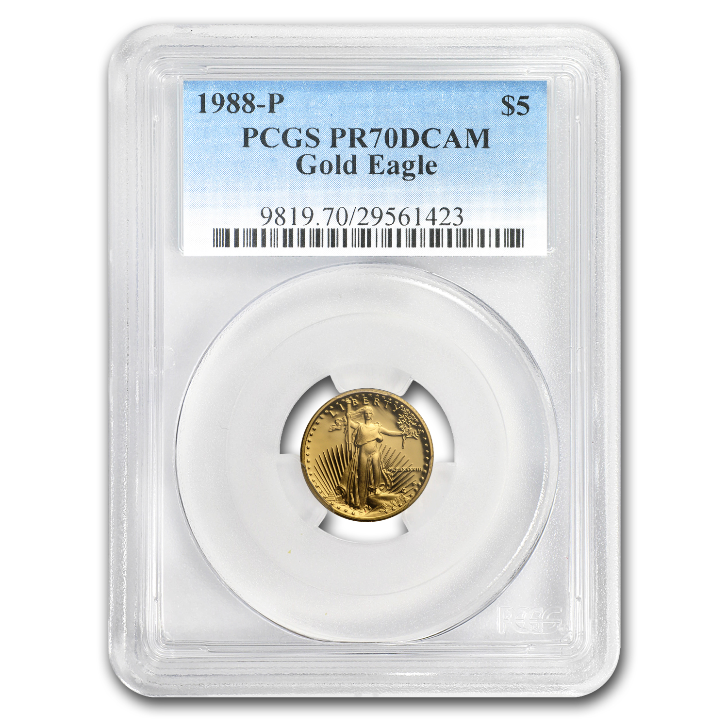 Buy 1988-P 1/10 oz Proof American Gold Eagle PR-70 PCGS