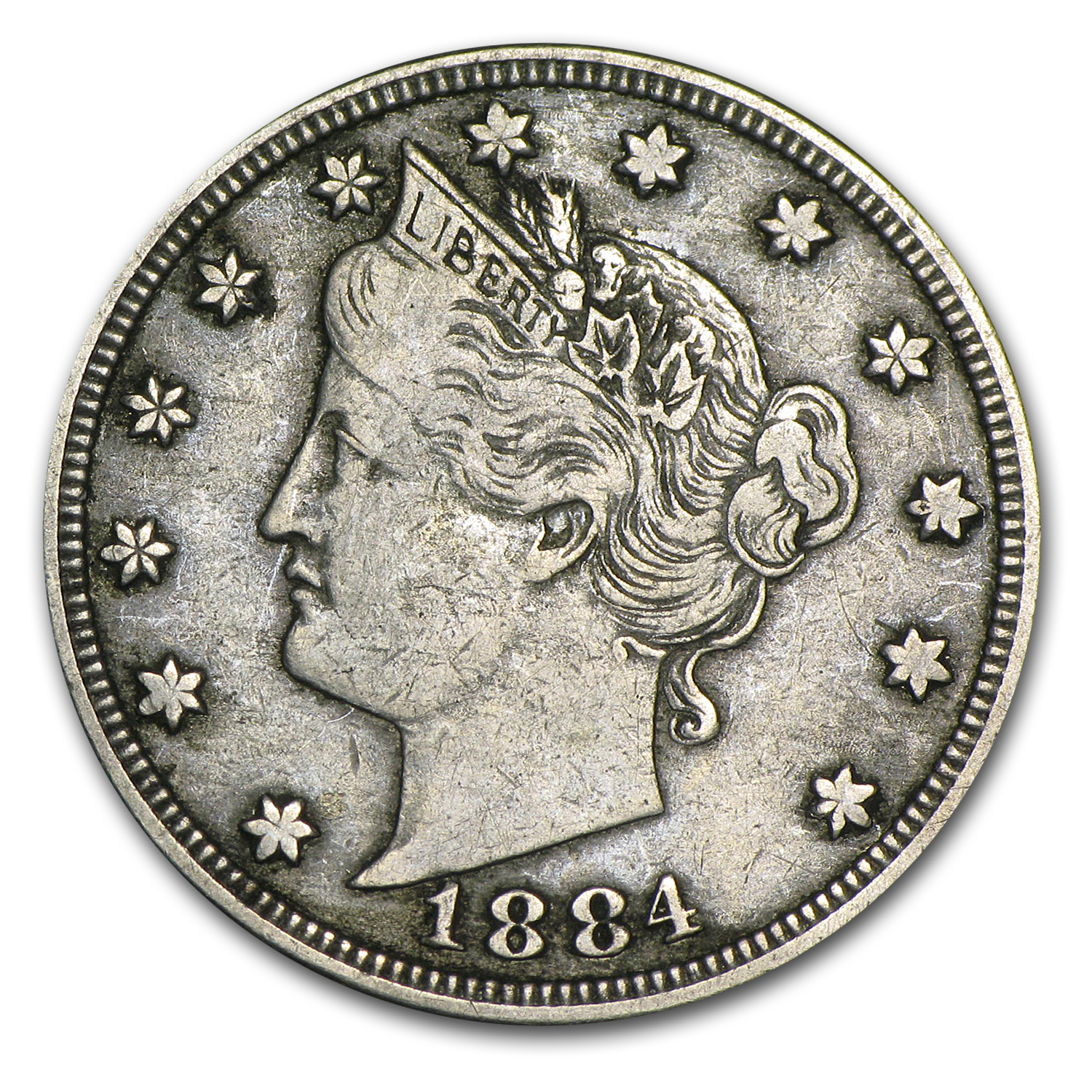Buy 1884 Liberty Head V Nickel VF