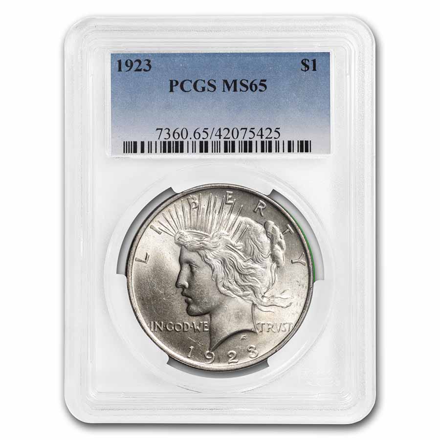 Buy 1923 Peace Dollar MS-65 PCGS - Click Image to Close