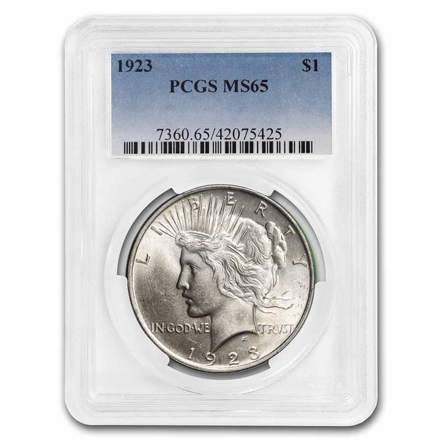 Buy 1923 Peace Dollar MS-65 PCGS