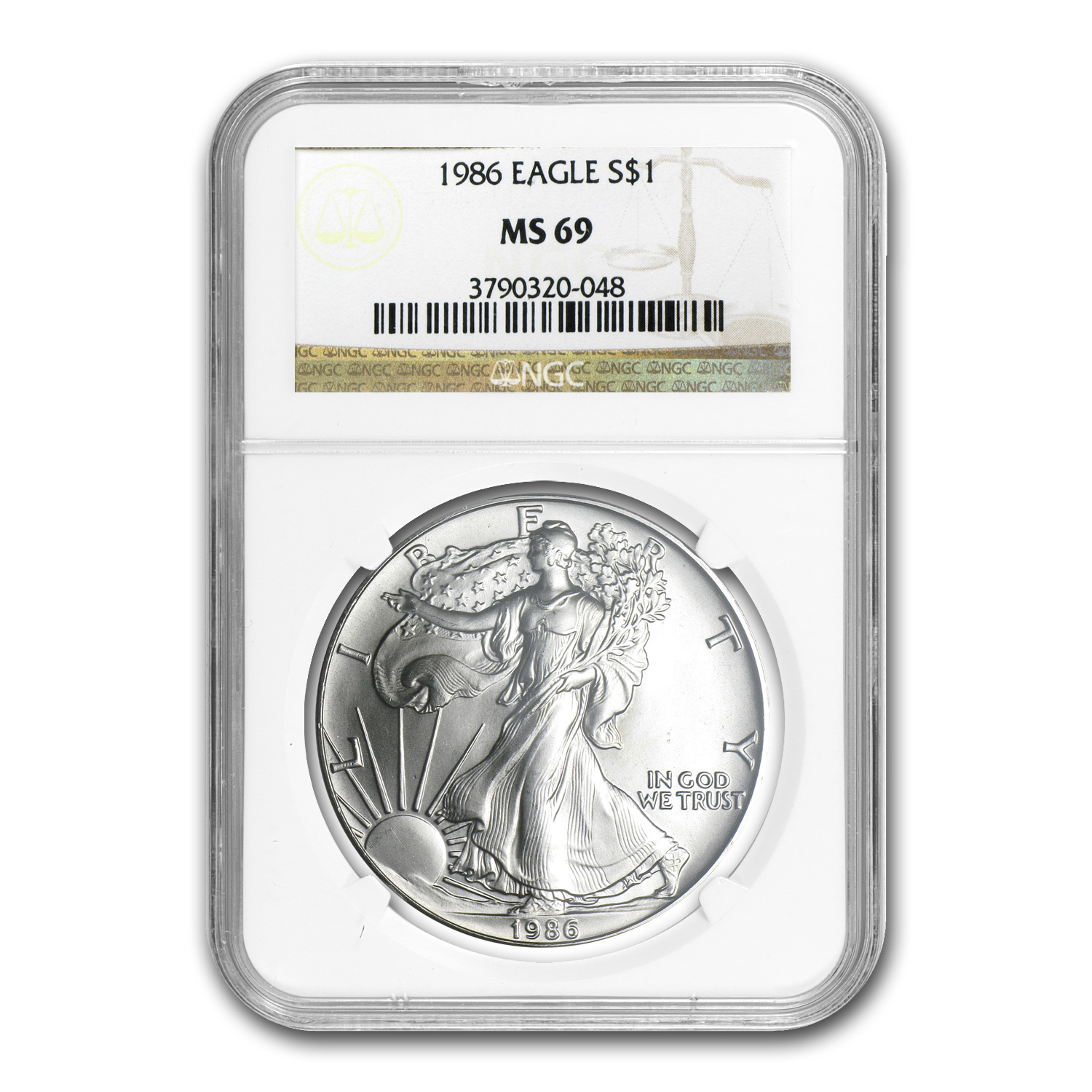 Buy 1986 American Silver Eagle MS-69 NGC