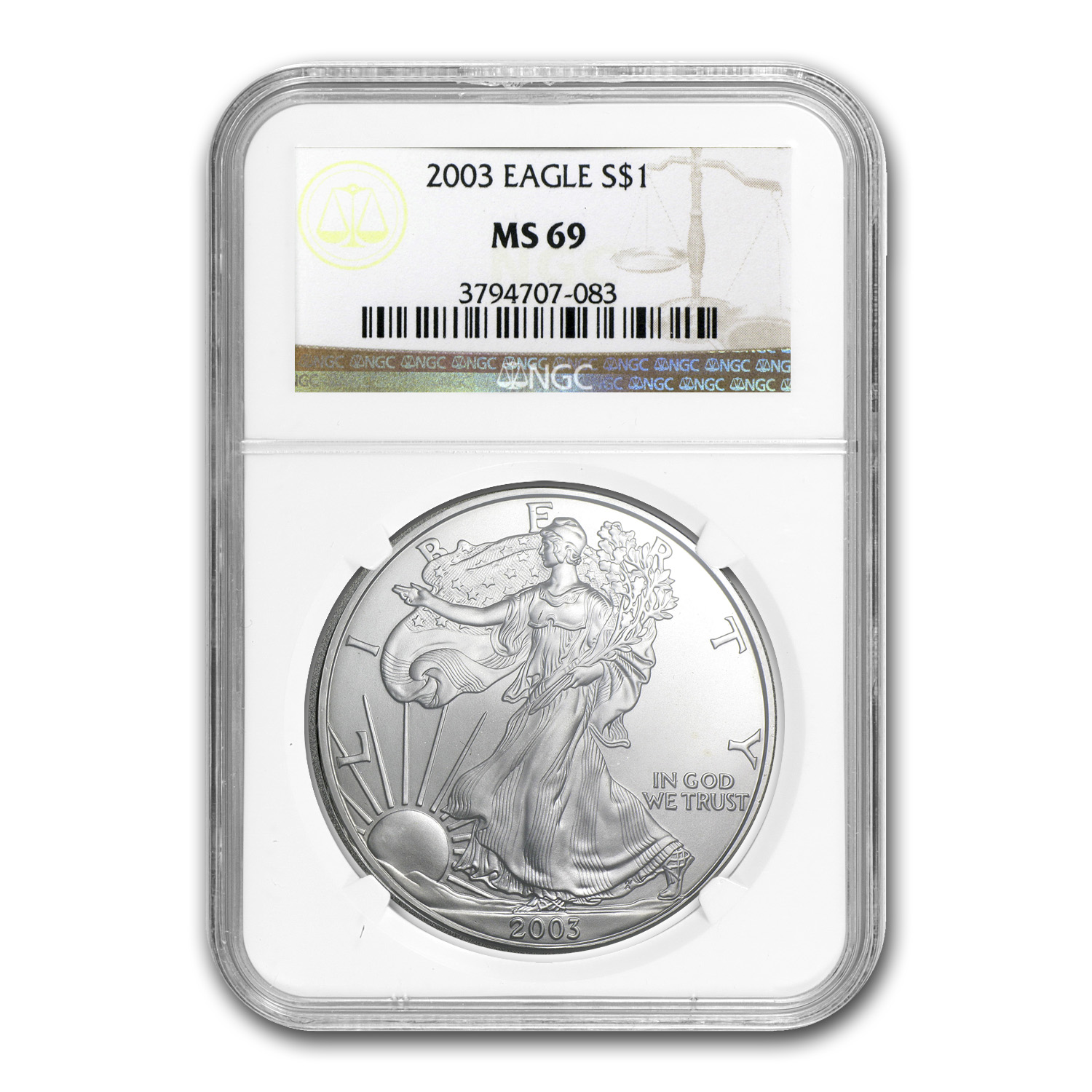 Buy 2003 American Silver Eagle MS-69 NGC