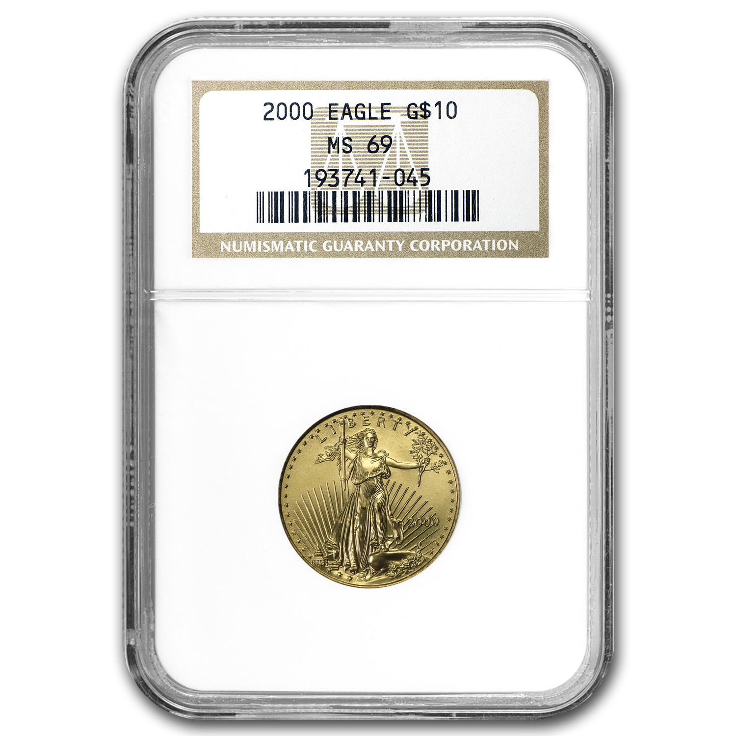 Buy 2000 1/4 oz American Gold Eagle MS-69 NGC
