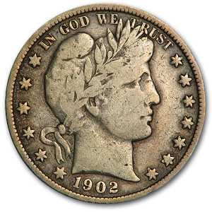 Buy 1902 Barber Half Dollar Fine