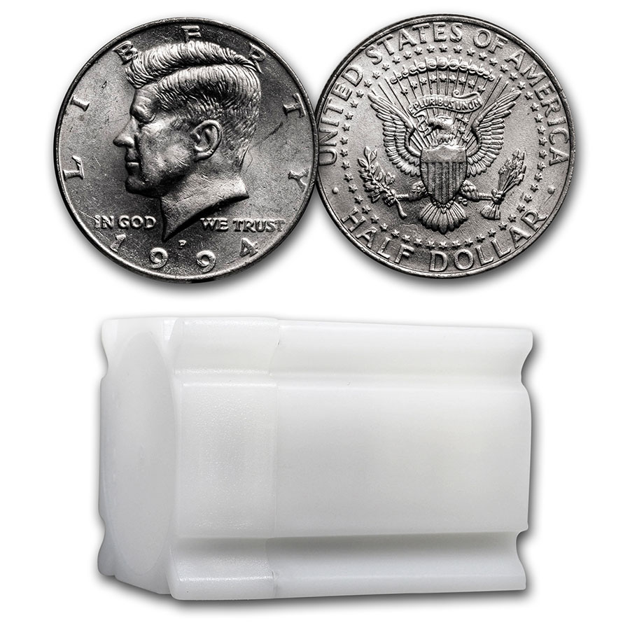 Buy 1994-P Kennedy Half Dollar 20-Coin Roll BU