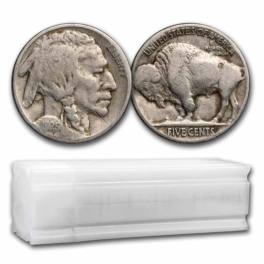 Buy 1925 Buffalo Nickel 40-Coin Roll Avg Circ