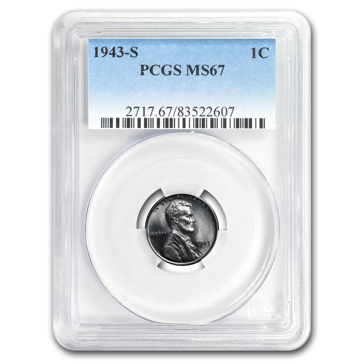 Buy 1943-S Lincoln Cent MS-67 PCGS
