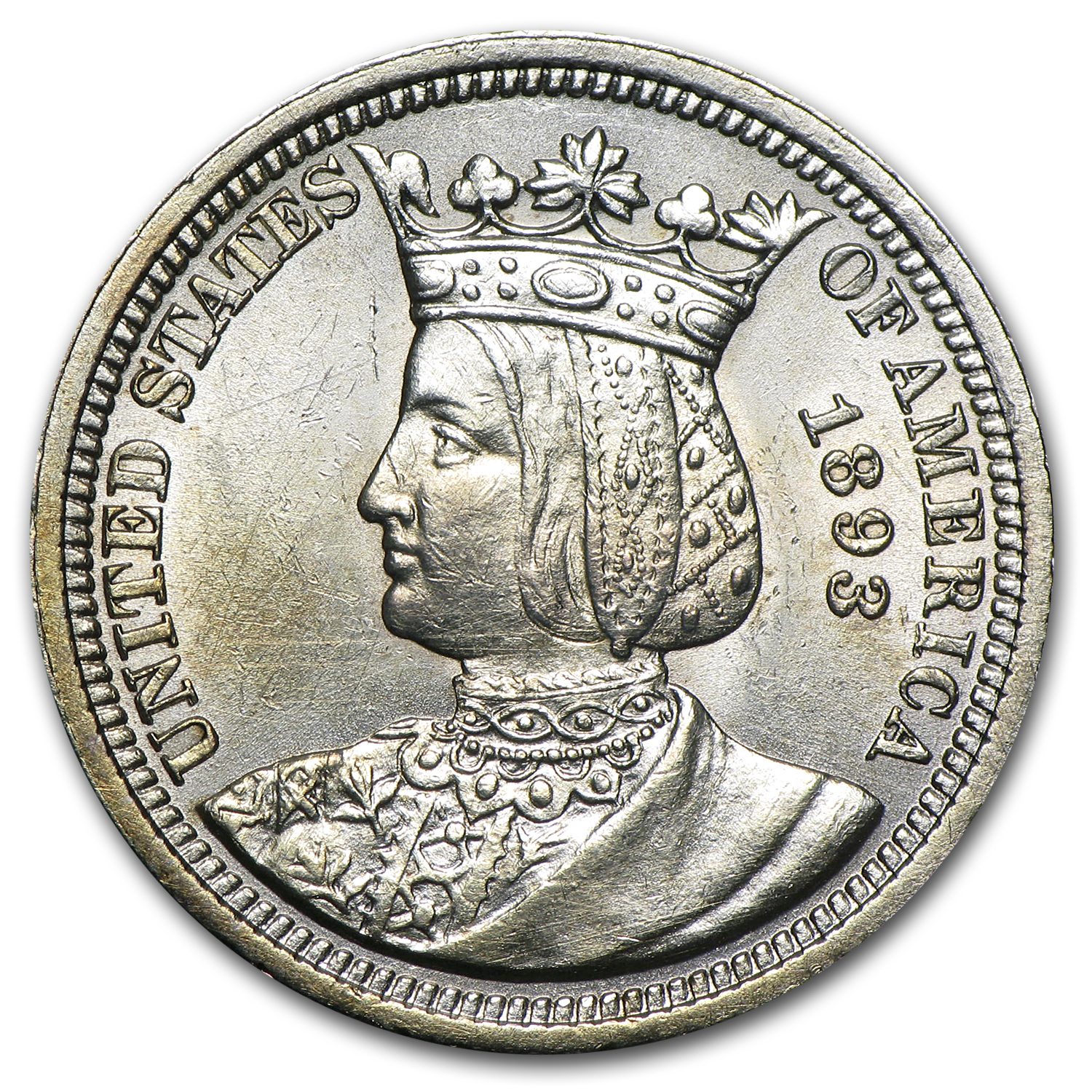 Buy 1893 Isabella Commemorative Quarter AU