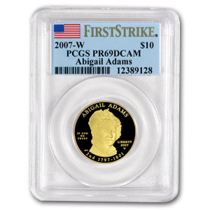 Buy 2007-W 1/2 oz Proof Gold Abigail Adams PR-69 PCGS (FS) - Click Image to Close