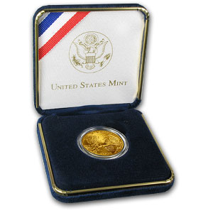 Buy 2008-W Gold $5 Commem Bald Eagle BU (w/Box & COA)