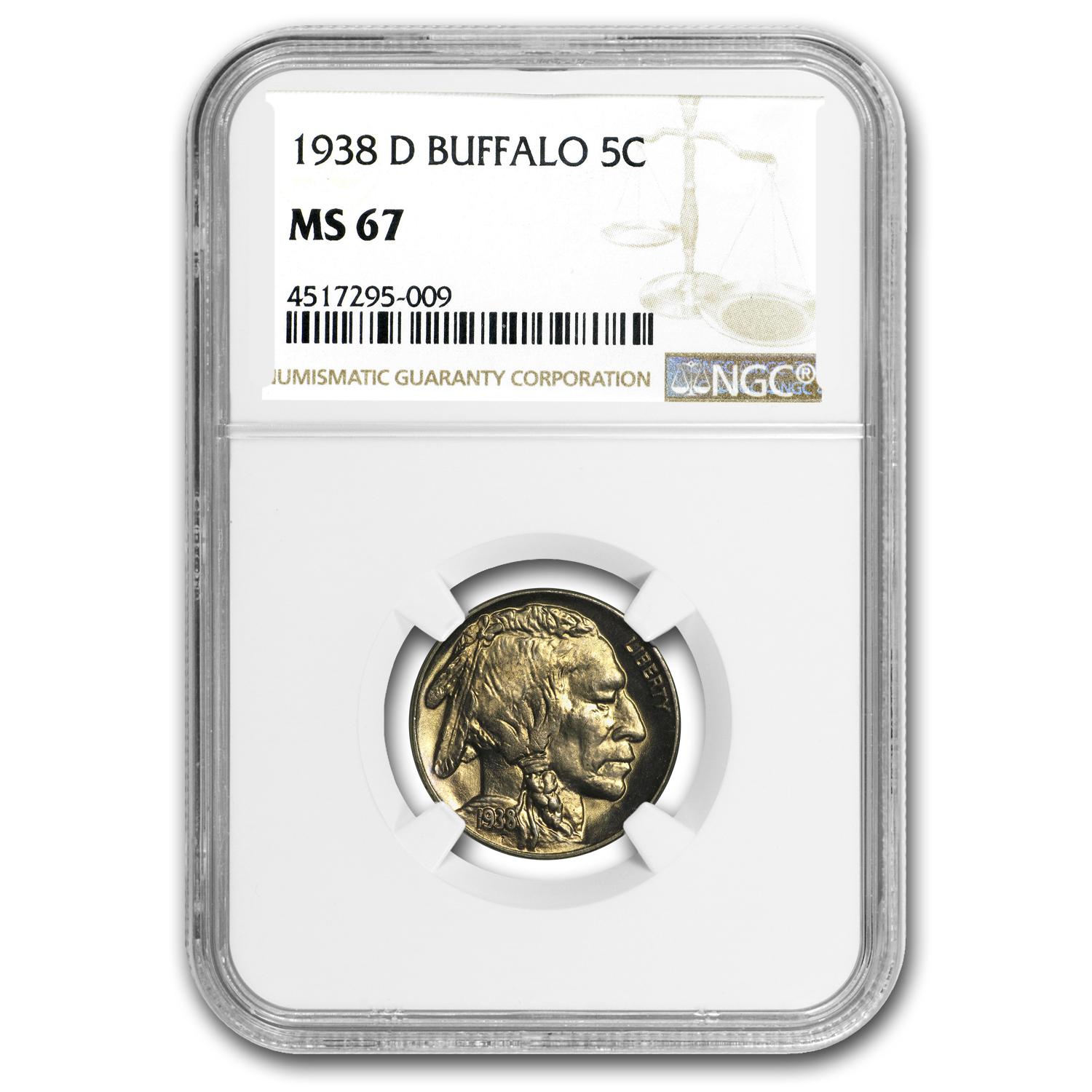 Buy 1938-D Buffalo Nickel MS-67 NGC