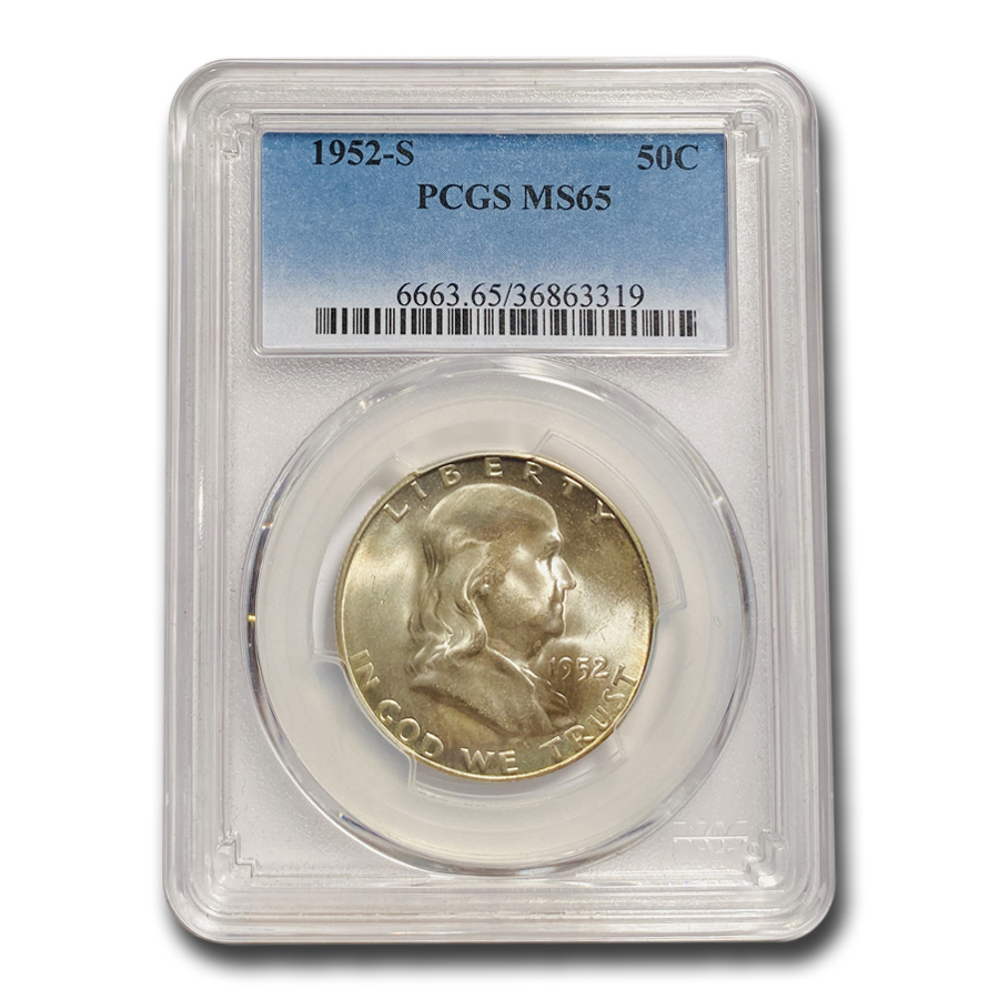 Buy 1952-S Franklin Half Dollar MS-65 PCGS