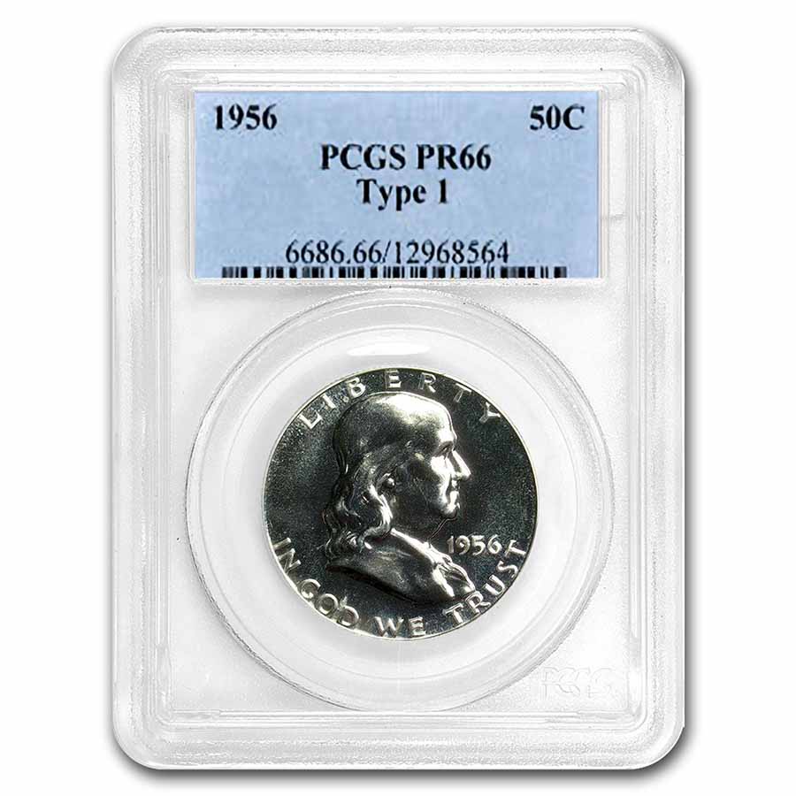 Buy 1956 Franklin Half Dollar Type-I PR-66 PCGS - Click Image to Close