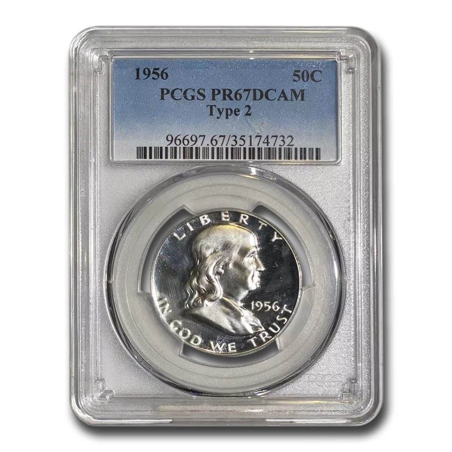 Buy 1956 Franklin Half Dollar Type-II PR-67 DCAM PCGS