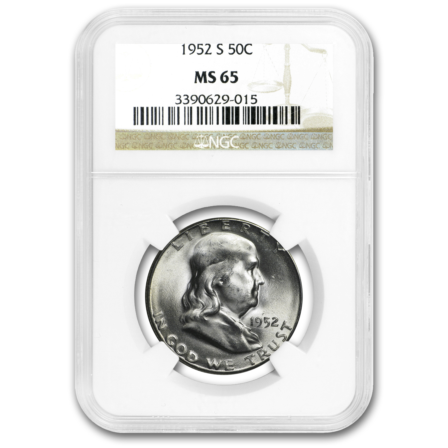 Buy 1952-S Franklin Half Dollar MS-65 NGC