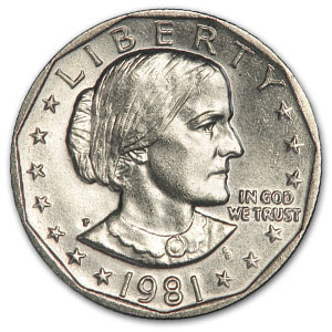 Buy 1981-P Susan B. Anthony Dollar BU