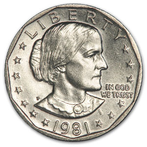 Buy 1981-P Susan B. Anthony Dollar BU