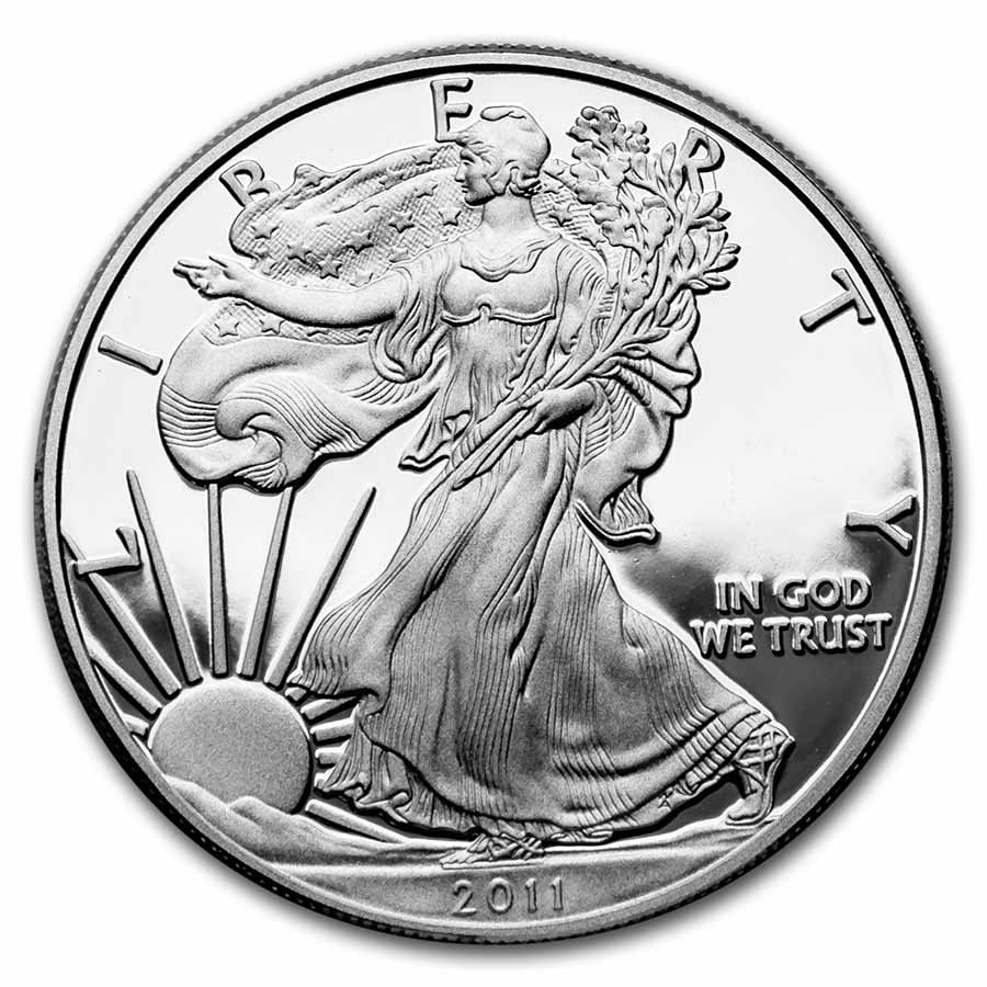 Buy 1 oz Proof American Silver Eagle (Random Year, w/Box & COA)
