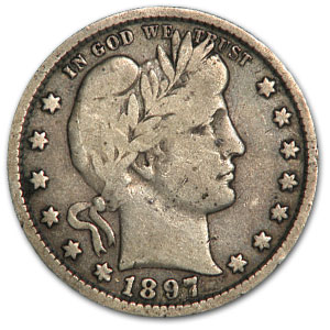 Buy 1897 Barber Quarter Fine - Click Image to Close