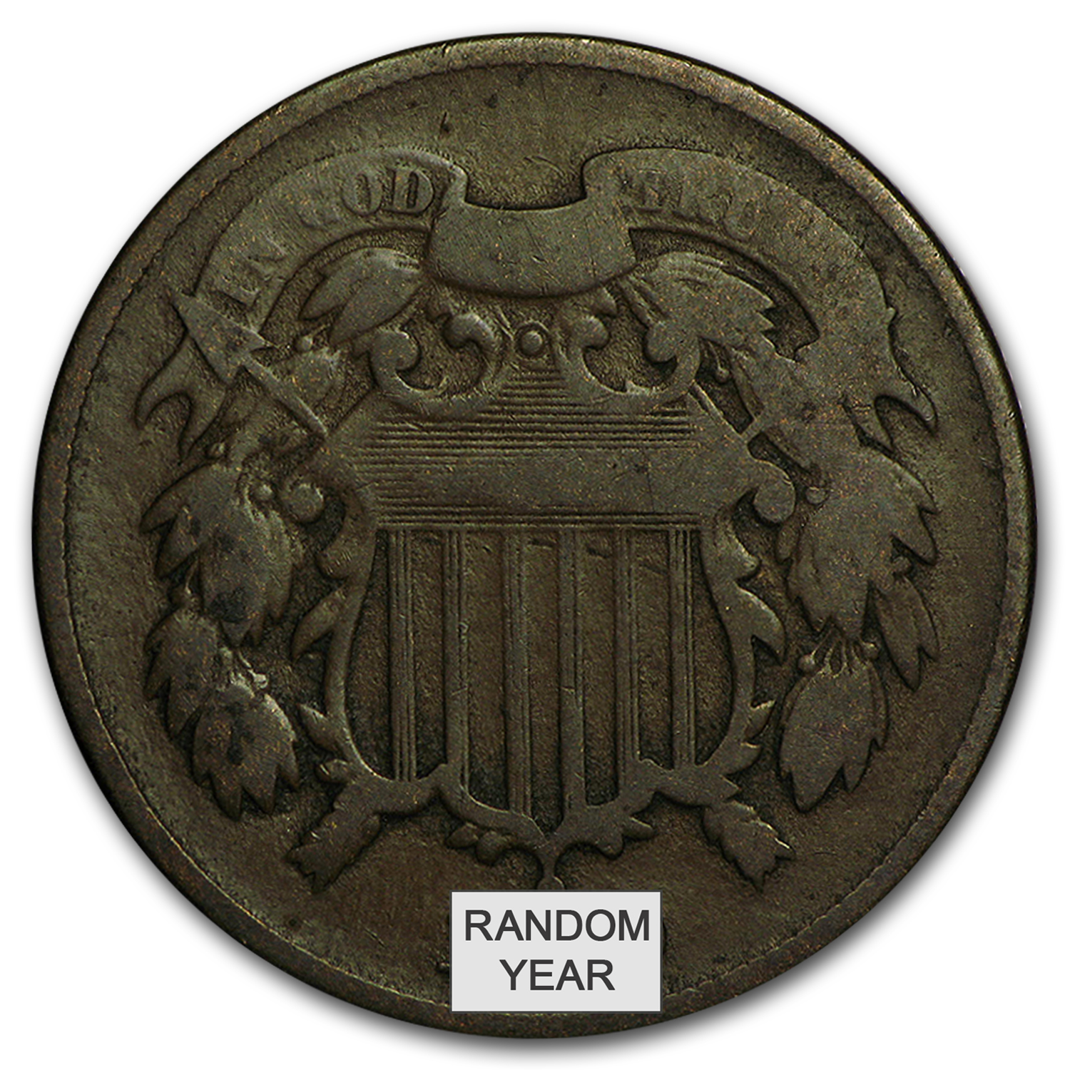 Buy 1864-1872 Two Cent Piece Avg Circ - Click Image to Close