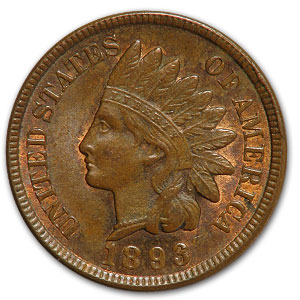 Buy 1893 Indian Head Cent BU (Brown) - Click Image to Close