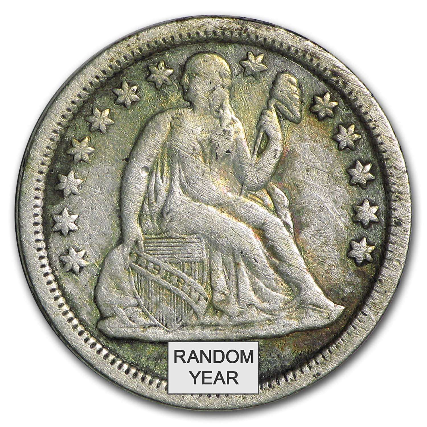 Buy 1837-1891 Liberty Seated Dimes Avg Circ - Click Image to Close