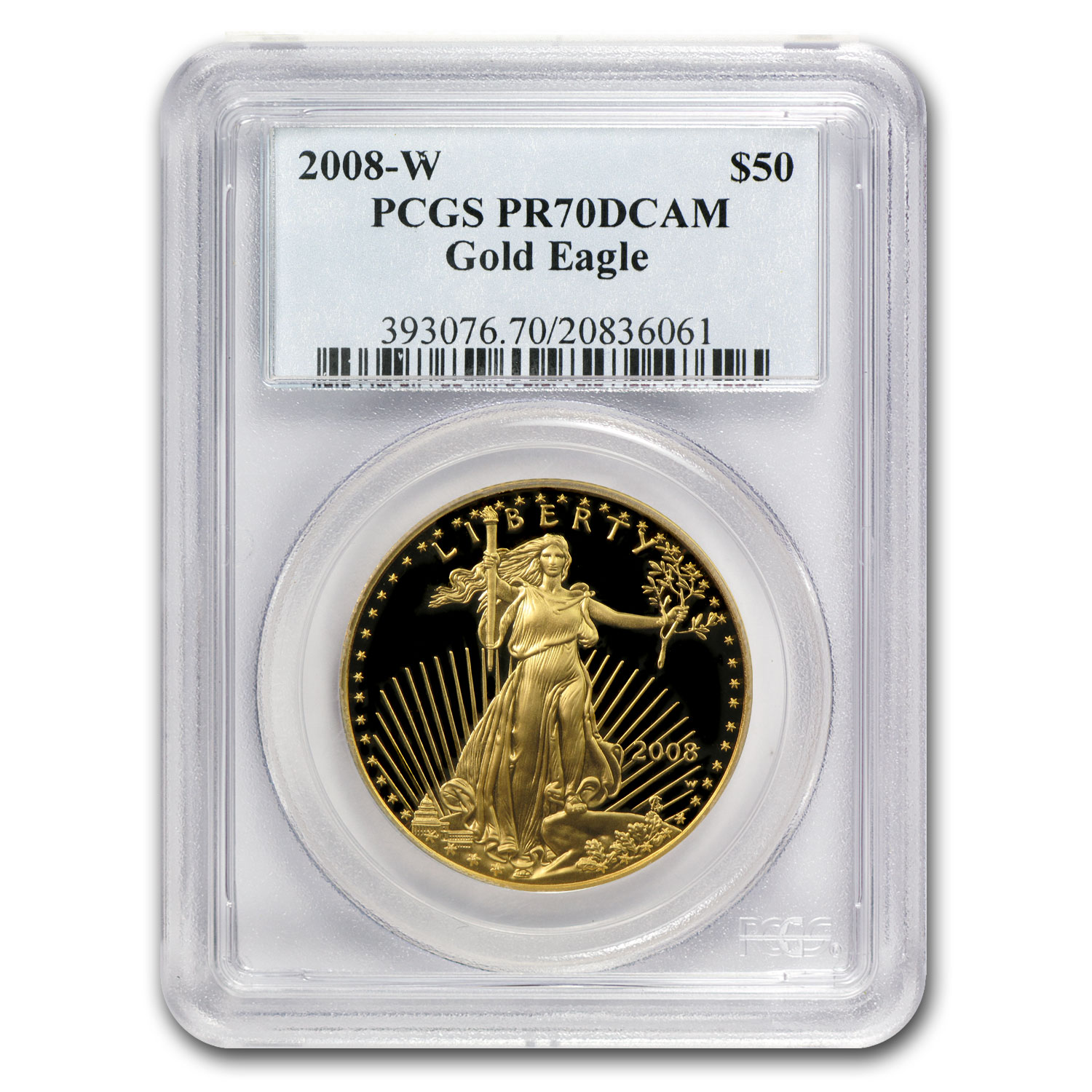 Buy 2008-W 1 oz Proof American Gold Eagle PR-70 PCGS