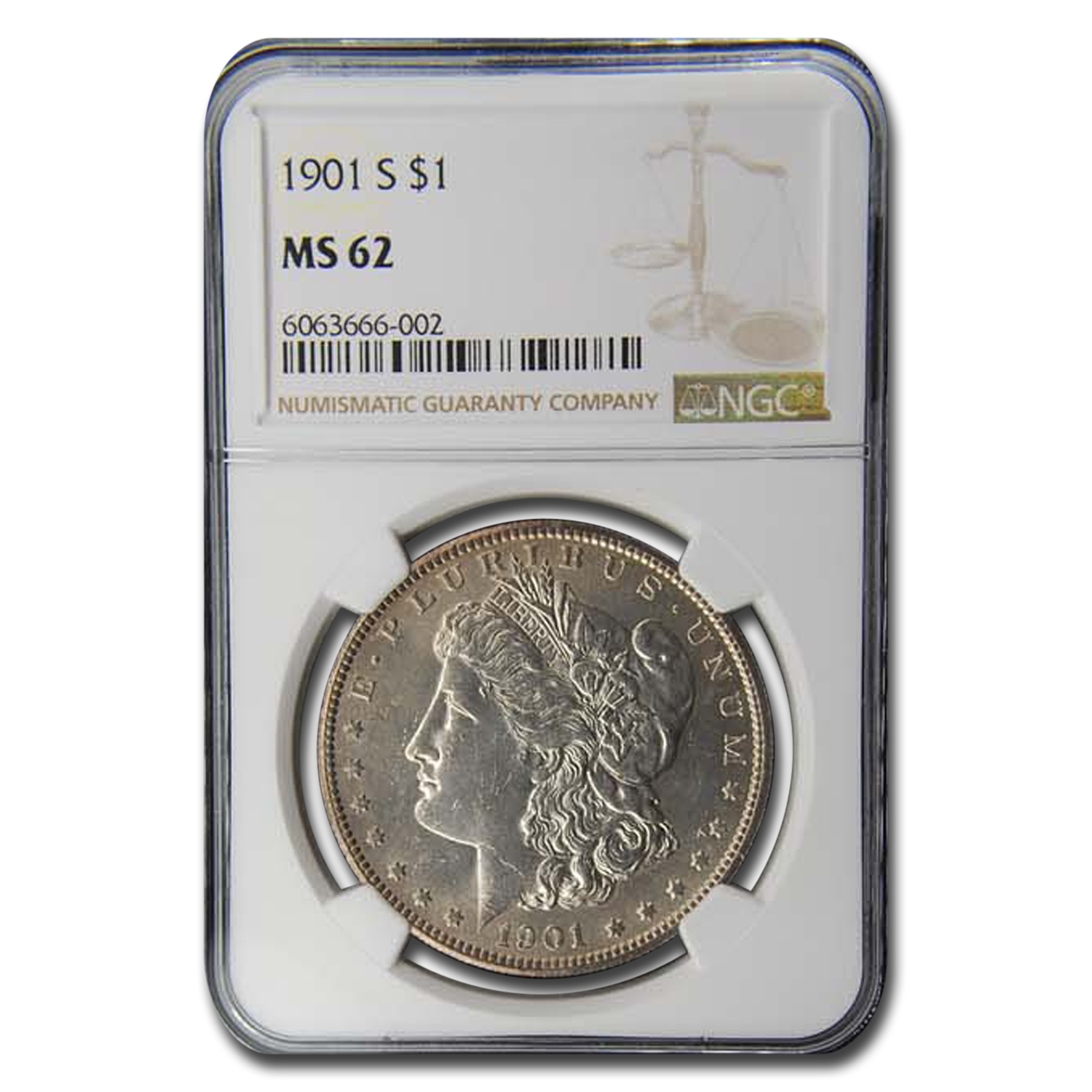 Buy 1901-S Morgan Dollar MS-62 NGC