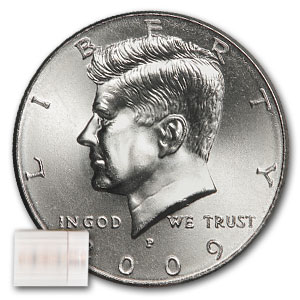 Buy 2009-P Kennedy Half Dollar 20-Coin Roll BU