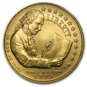 Buy 1993-W Gold $5 Commem Bill of Rights BU (Capsule Only)