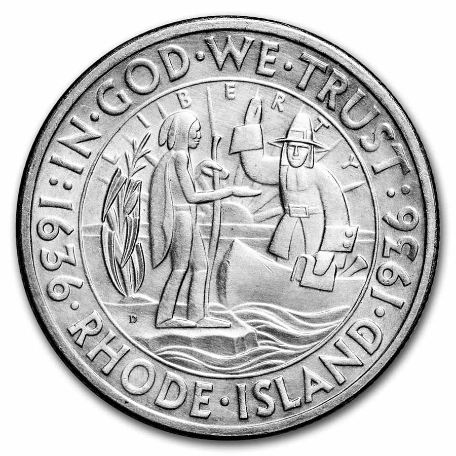 Buy 1936-D Rhode Island Half AU