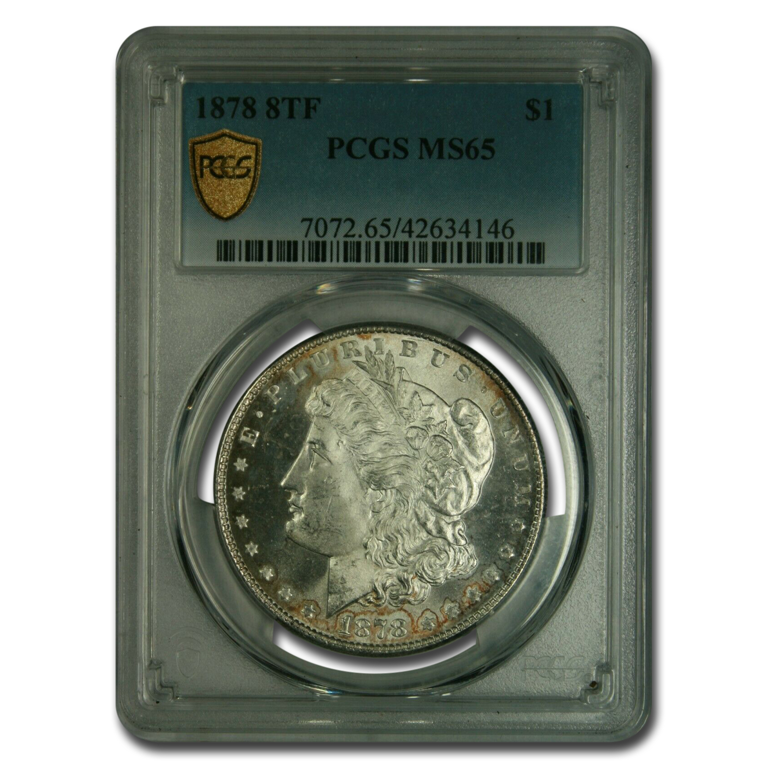 Buy 1878 Morgan Dollar 8 TF MS-65 PCGS