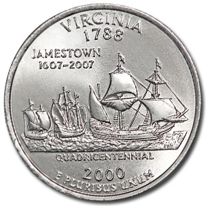 Buy 2000-P Virginia State Quarter BU
