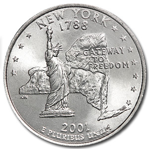 Buy 2001-P New York State Quarter BU